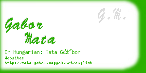 gabor mata business card